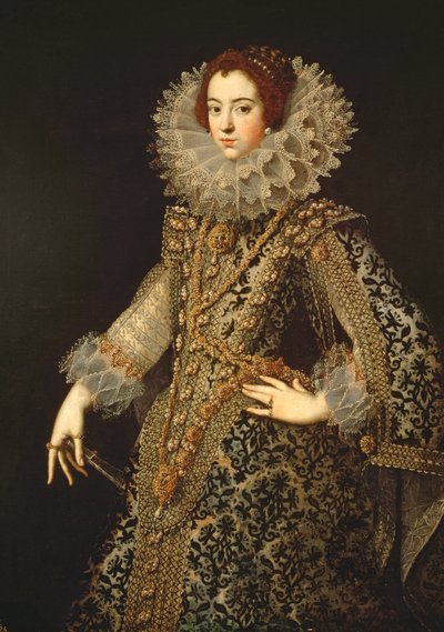 Porträt von Isabel von Bourbon, Ehefrau von Philipp IV. (1605-65) von Unbekannt Unbekannt